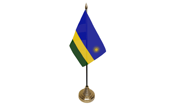 Rwanda Table Flags